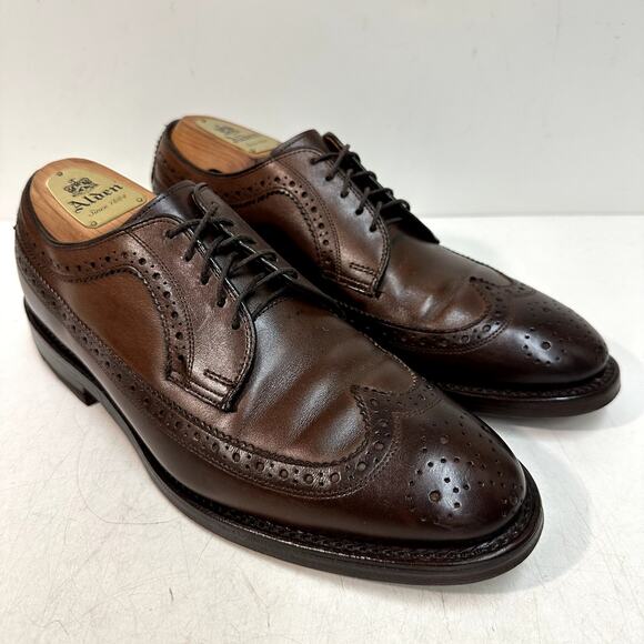 NEW HEELS Allen Edmonds x Polo Ralph Lauren Sanderson Longwing Derby USA 7.5 D main image 5